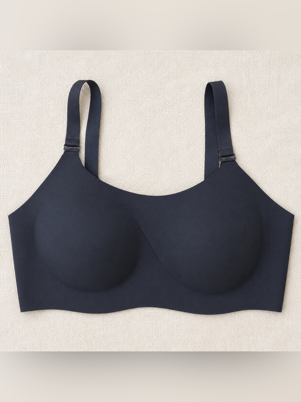 Knix Wireless Smooth Bra in Charcoal | Seamless Comfort Bra | Lined Wireless Bra